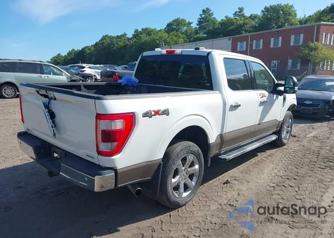 2021 Ford F-150 Lariat z USA, uszkodzony, nr VIN 1FTFW1E89MKE03045
